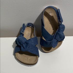 Baby girl jean sandal
